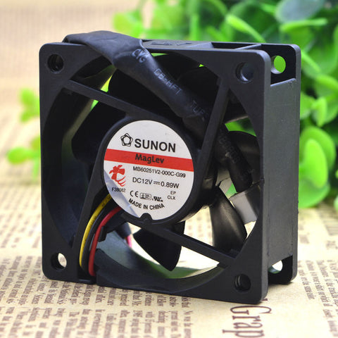 Sunon6025 MB60251V2-000C-G99 12V 0.89W 6cm 3pin