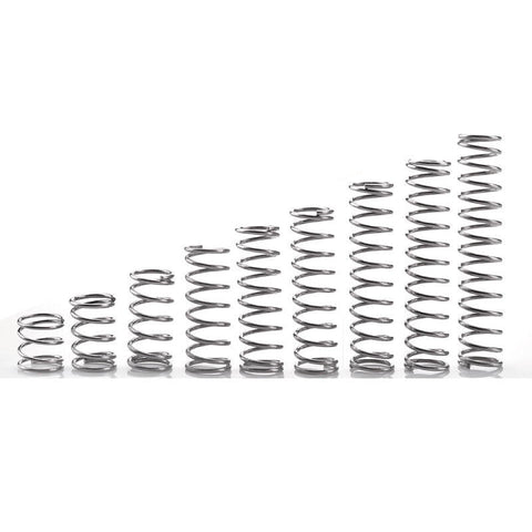0.5mm WD 6mm OD Stainless Steel Compression Spring Compressed Pressure Springs