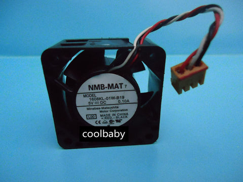 NMB 1608KL-01W-B19 Fan DC 5v 0.1A 3Pin 40*40*20mm