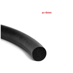 5M car door Edge Protector flexible O shape Soundproof Rubber Seal Strip Round