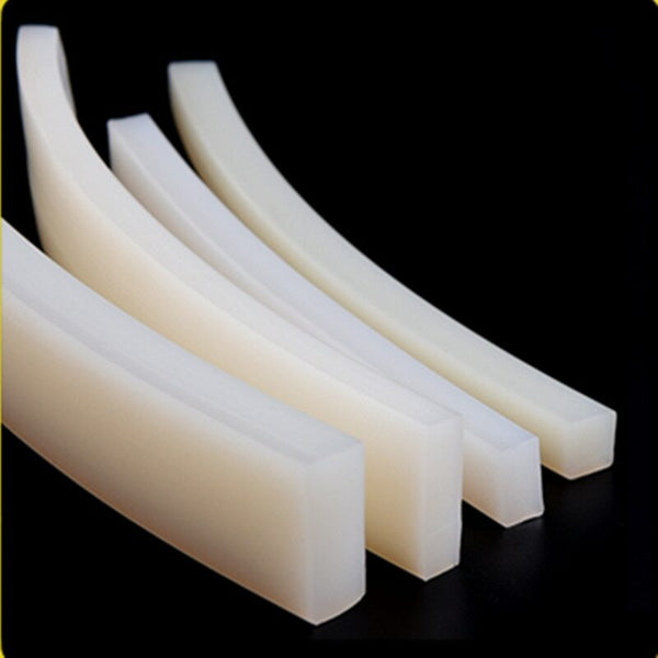 5mm x 5mm/10mm/15mm/20mm/30mm Solid Silicone Rubber Sealing Strip Weatherstrip