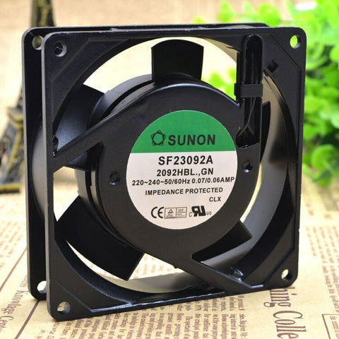 For SUNON SF23092A 2092HBL.GN 9225 220V cooling fan promotion red crown