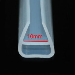 U bath shower door silicone rubber glass seal strip wipe sweep for 10mm glass