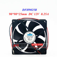 1PC CD-FAN DFH9025B 9025 12V 0.25A 2-wire cooling fan