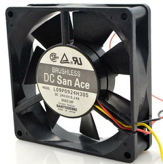 SANYO L09P0924H305 24V 0.14A 9025 9CM 3 wire cooling fan