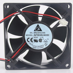 Delta AFB0824HH 80MM 80*80*25MM DC 24V 0.15A 2 pin Cooling Fan