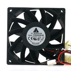 For Delta FFB0924EHE 9238 DC 24V 0.75A 2-wire -pin server inverter cooling