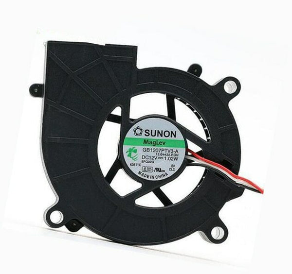 SUNON GB1207PTV3-A DC 12V 1.02W 7025 7CM 3 Wire Cooling Fan