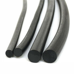 Solid Rubber Round Rod Bar Sealing Strip Bendable Cabinet Door Seal Material