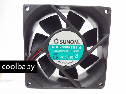 SUNON KDE2408PTB1-6 DC 24V 3.4W server cooling fan 80x80x25mm 80mm wholesale