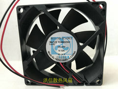 1 PCS XINRUILIAN Fan RDM8025S2 DC24V 0.12A 8025 8CM 2 Wire