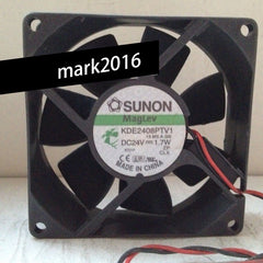 Original Sunon KDE2408PTV1 DC 24V 1.7W 80*80*25 8CM 2-wire Inverter Cooling Fan