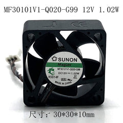 SUNON MF30101V1-Q020-G99 30X30X10 3CM DC 12V 1.02W Projector Cooling Fan