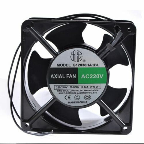 G12038HA2BL Kowloon 120 * 120 * 38mm 220V 0.14A 21W welding machine cooling fan