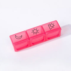 Pill Case Medicine Tablet Dispenser 3 Row 21 Grids 7 Days Pill Storage Container