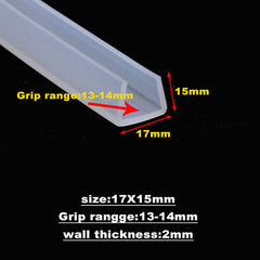 silicone rubber glass seal strip bath shower door window edge trim glazing strip