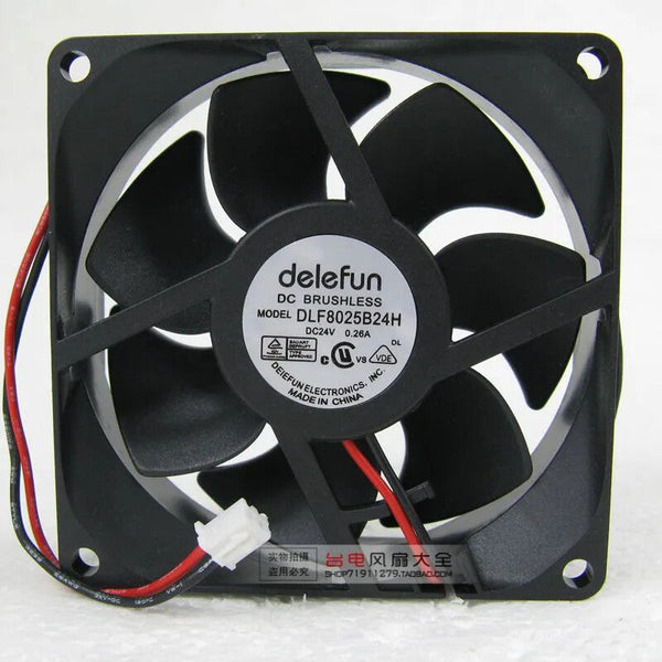 8025 8CM Double Ball DC 24V Inverter Cooling Fan DLF8025B24H