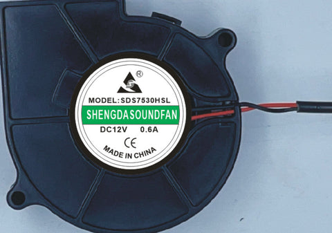 For Server - Blower Fan 12V 0.6A 2 wires SDS7530HSL 7530