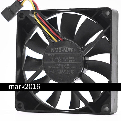 NEW NMB-MAT 3106RL-04W-S19 DC 8CM 8015 cooling fan 3 wire