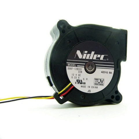 NIDEC D06F-12BS1 12V 0.33A 3 Line 6CM Dual Ball Bearing Turbo Projector Fan