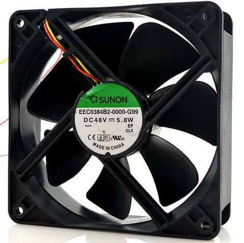 SUNON EEC0384B2-0000-G99 12CM 12038 120x120x38mm DC 48V 5.8W Cooling Fan