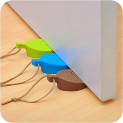 3pcs Silica gel Leaf Leaves Door Stop, Wedges, Stopper, Block, Jammer, Wedge