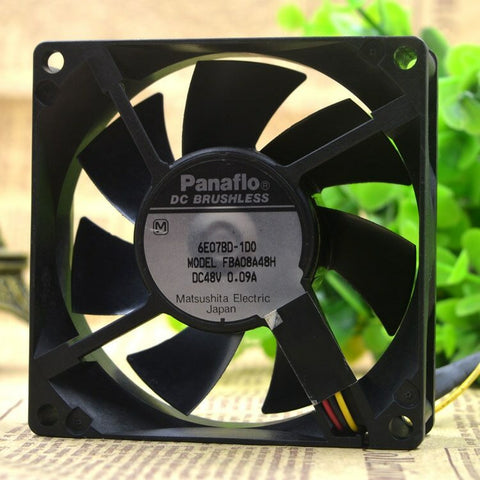 panaflo FBA08A48H 48V 0.09A 8CM 8025 3 wires Motor protection cooling