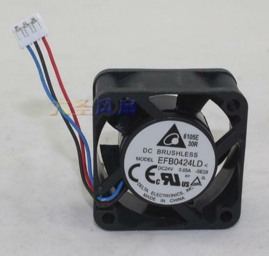 for DELTA EFB0424LD 4020 40*40*20MM 4cm 0.05A 24V DC 3pin