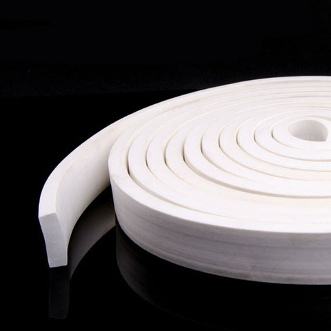 White Foam Weather Sponge Rubber Strip Seal For Doors Windows square 8 - 20mm