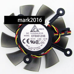 Delta EFB0812HB DC 12V 0.25A 3-line Graphics Card Heat Dissipation Cooling Fan