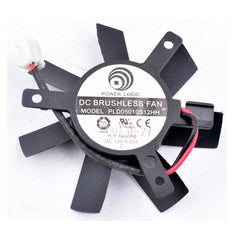 POWER LOGIC PLD05010S12HH 12V 0.25A graphics card fan 45mm hole spacing 32mm
