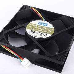 1pc AVC 120mm x 25mm High Airflow PWM Fan 12V 104 CFM 4 Pin DS12025B12H 0.75A