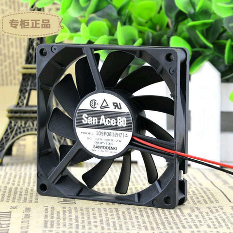 Sanyo 109P0812H714 fan 12V 0.2A 80*80*15mm 2Pin