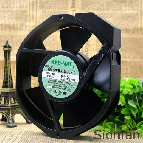 For NMB-MAT7 15038PB-B3L-CPU 200V 34W 17CM 17038 equipment fan