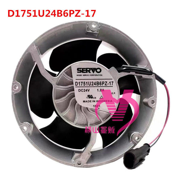 1PC New SERVO D1751U24B6PZ-17 DC24V 1.8A Inverter Cooling Fan 2pin
