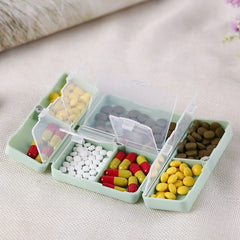Foldable 7 Days Pill Case A Week Pill Box Tablet Storage Case Container