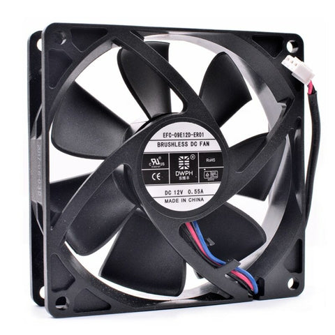 DWPH EFC-09E12D-ER01 9cm 9025 92mm fan 12V 0.55A power cooling fan 3pin