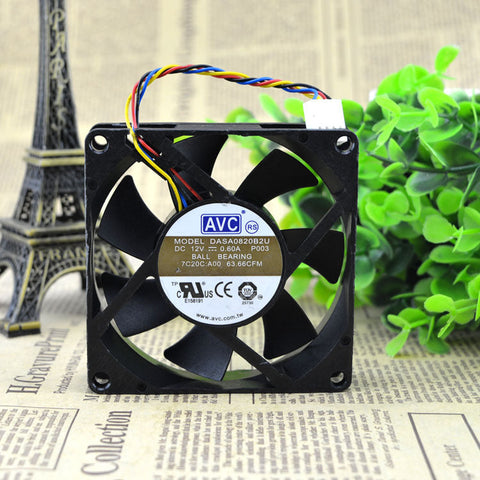 New original avc 8020 12V 0.60A DASA0820B2U 8CM PWM fan