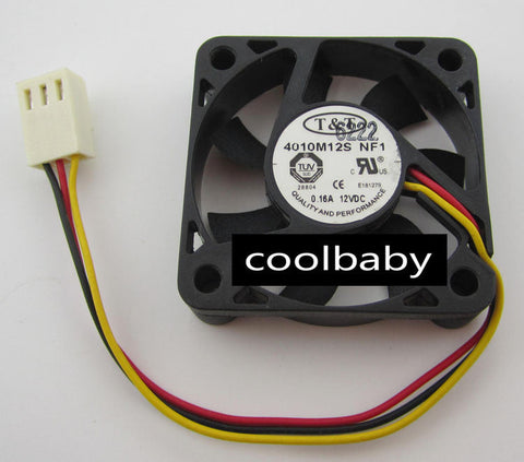 T&T 4010M12S Graphics card cooling fan DC12V 0.16A 3Pi n
