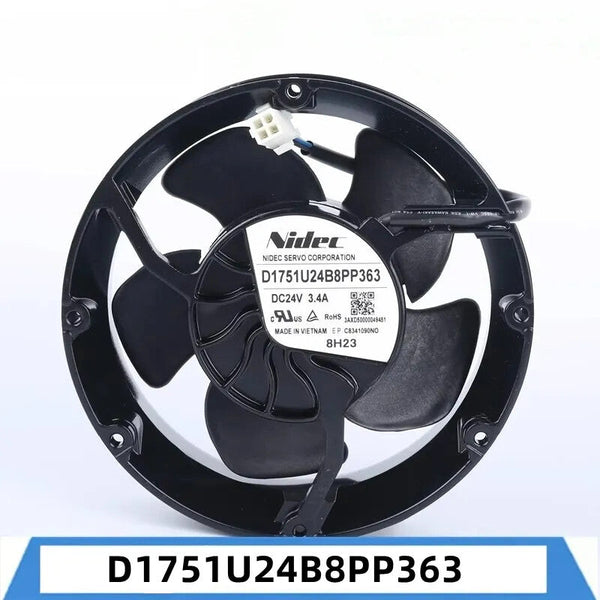 NIDEC D1751U24B8PP363 DC24V 3.4A 172*150*51mm ABB ACS880 4-wire cooling fan
