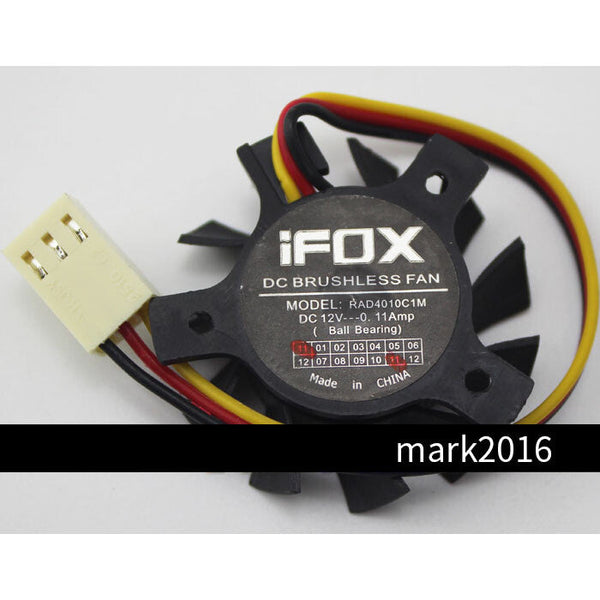iFOX RAD4010C1M 12V soft routing industrial computer fan diameter 3.5cm 3 wires