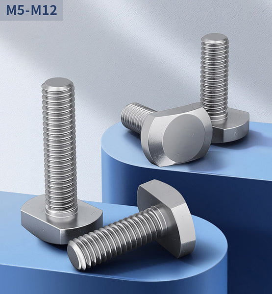 T Bolts M8*70mm Square Head Screws 304 Stanless Steel GB37 Hammer Head Bolts