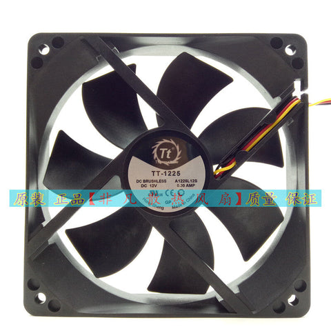 TT-1225 A1225L12S 12025 12V 0.30A Silent cooling chassis fan 2wire