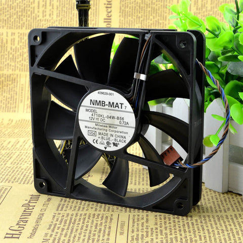 NMB 4710KL-04W-B56 Fan 120*120*25mm 12V 0.72A