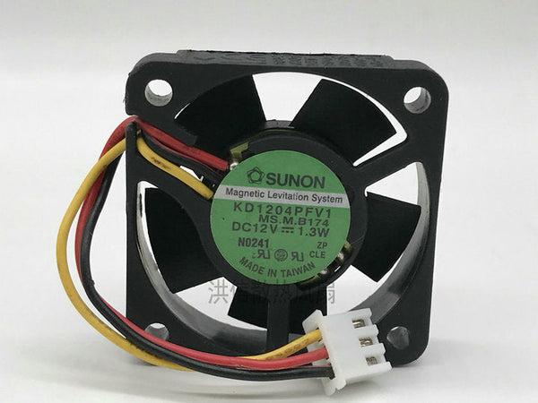 SUNON Fan KD1204PFV1 4010 4CM DC 12V 1.3W 40*10MM 3 Pin