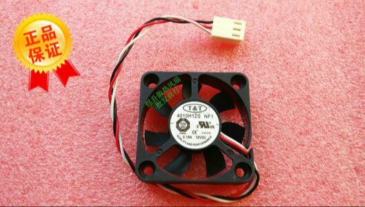 T&T 4010H12S NF1 DC12V 0.18A 40*40*10MM three wire 4CM cooling fan