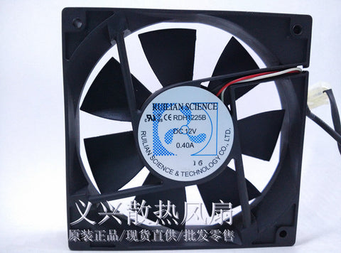 RUILIAN RDH1225B fan 12V 0.40A 120*120*25mm 3pin