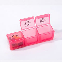 Pill Case Medicine Tablet Dispenser 3 Row 21 Grids 7 Days Pill Storage Container