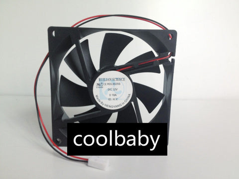 NEW RUILIAN SCIENCE 90*90*25 RDL9025S 12V 0.16A 2pin