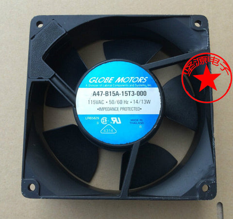 GLOBE MOTORS A47-B15A-15T3-000 12CM 115V 14/13W cooling fan